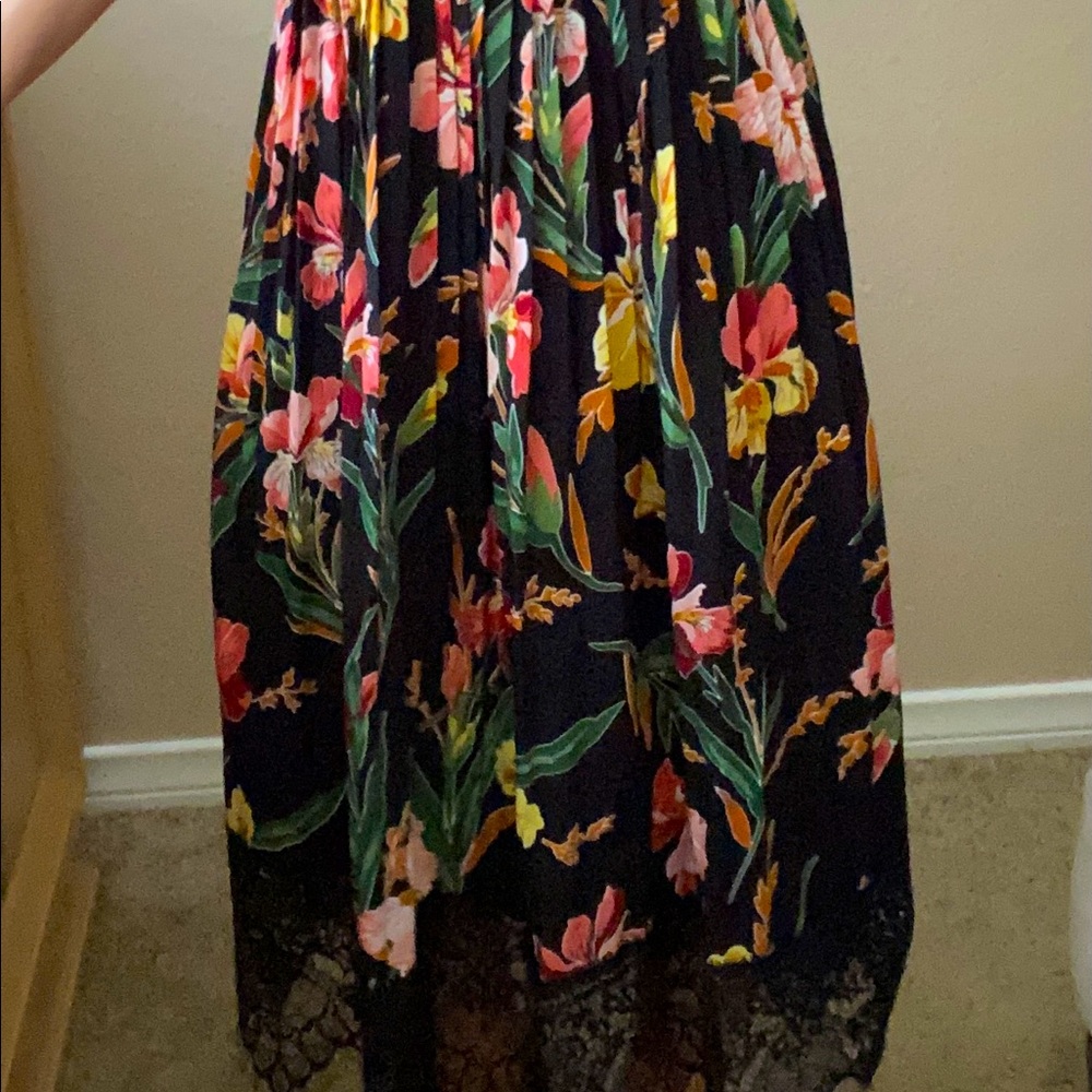 Pleated Maxi Skirt